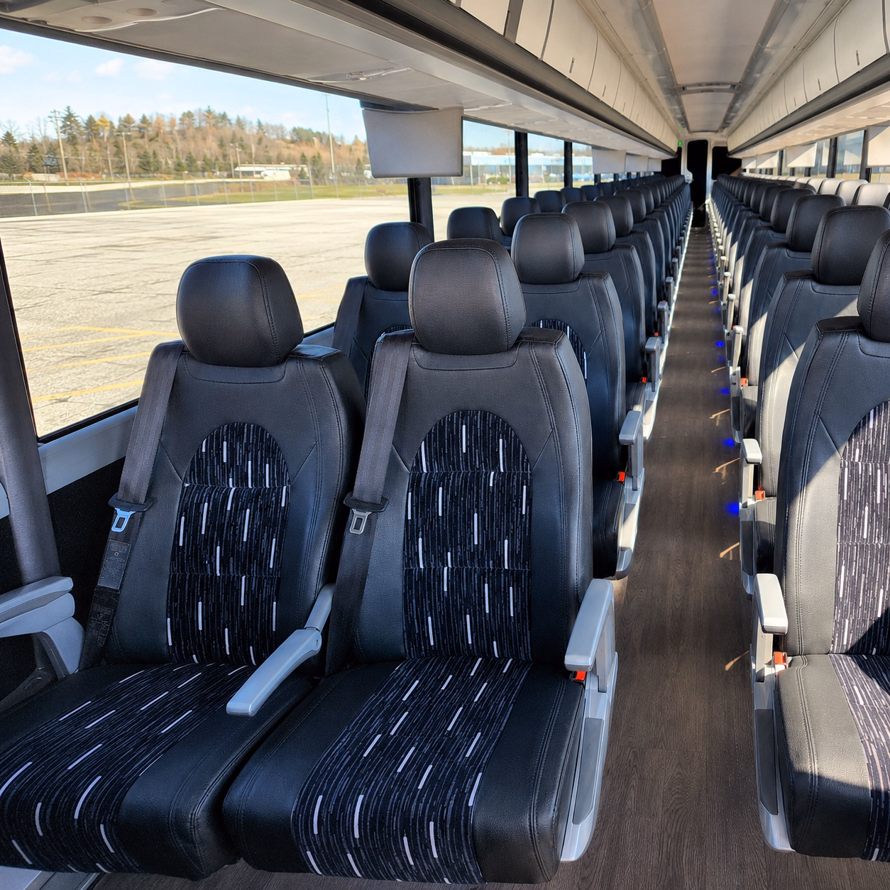 indio charter bus services interior